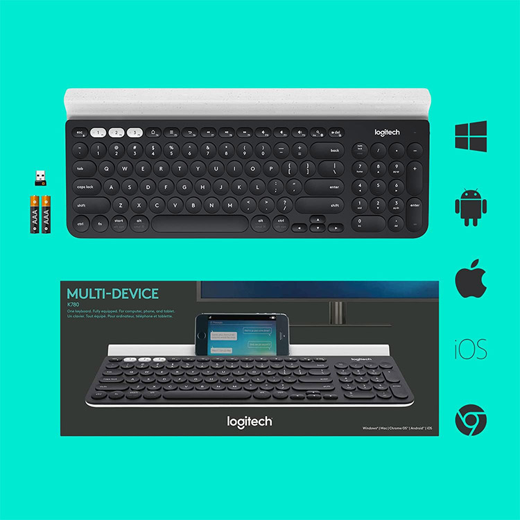 خرید کیبورد Logitech K780 - بی‌سیم